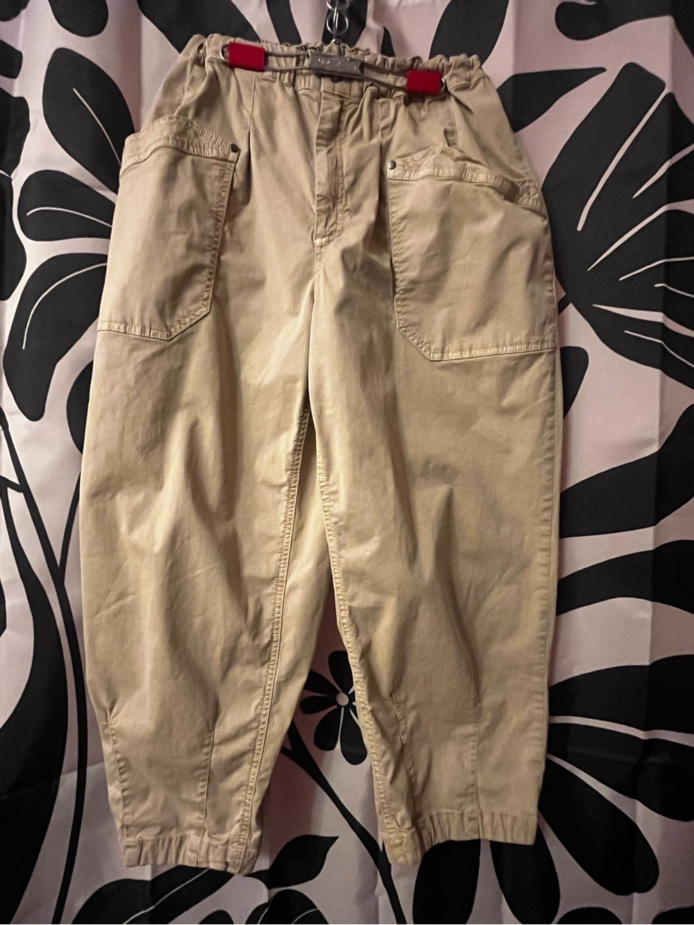 Anthropologie relaxed fit barrel pants.